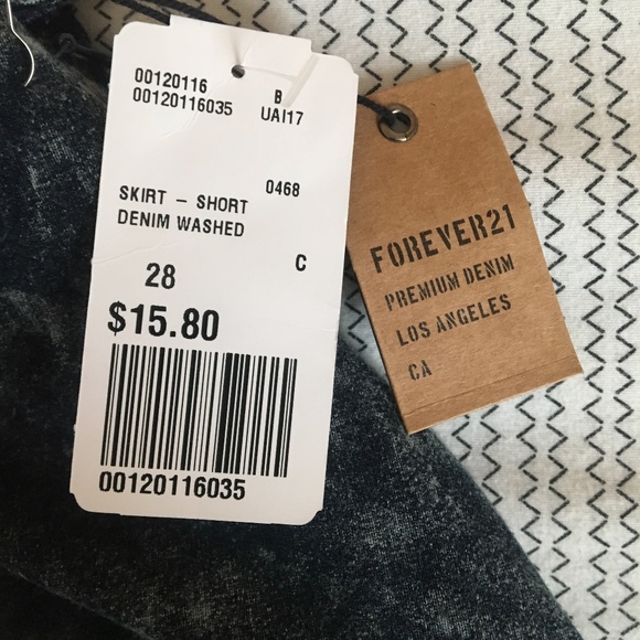 NWT Acid Wash Denim Circle Skirt - Picture 3 of 3